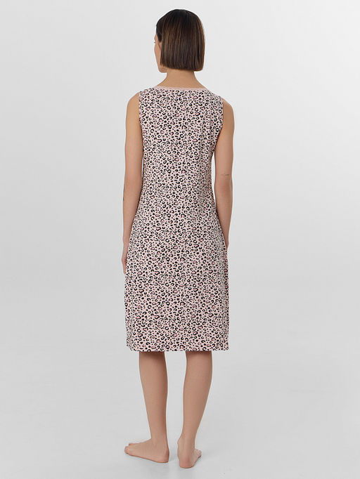 Сорочка ночная женская с леопардовым принтом - Mark formelle фото 2