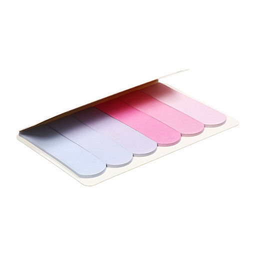 Цена за 3 шт. Блок-закладки с клеевым краем, 6 цветов по 20 штук, 18×65 мм, пастельные, розовый градиент
