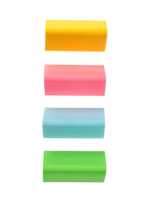 Набор 8 штук ластиков треугольных Пастельных (штрихкод на штуке)