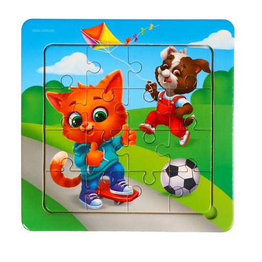 Пазл Милые зверята, 14 см х 14 см - Лесная мастерская фото 8