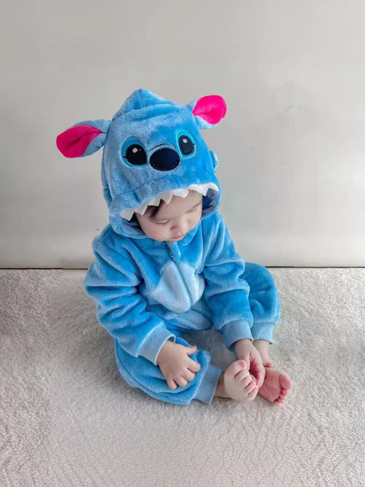 Кигуруми комбинезон детский на молнии - Стич голубой - Storyland фото 5