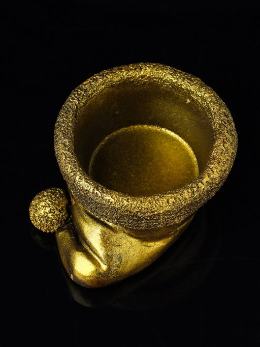 Подсвечник на 1 свечу Колпак 9?7?5 см, гипс под золото