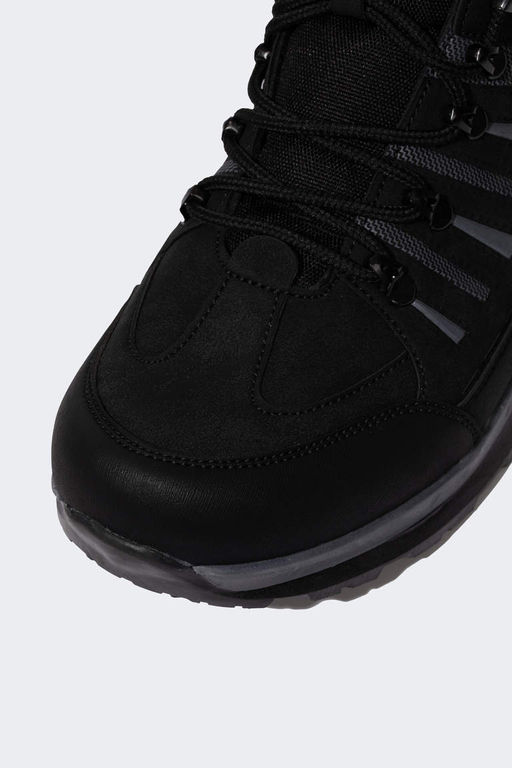 Мужские треккинговые кроссовки из искусственной кожи на высокой подошве со шнуровкой - Defacto фото 6