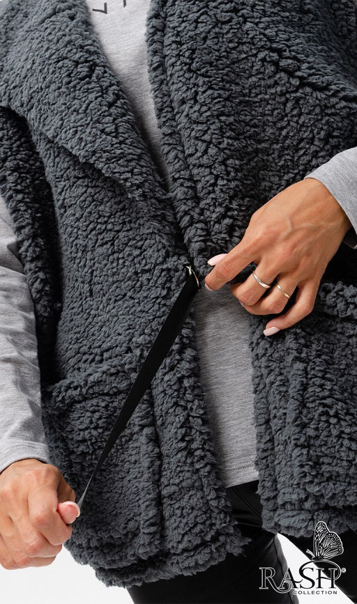 Жилет "Тедди" графит Цвет:как на фото