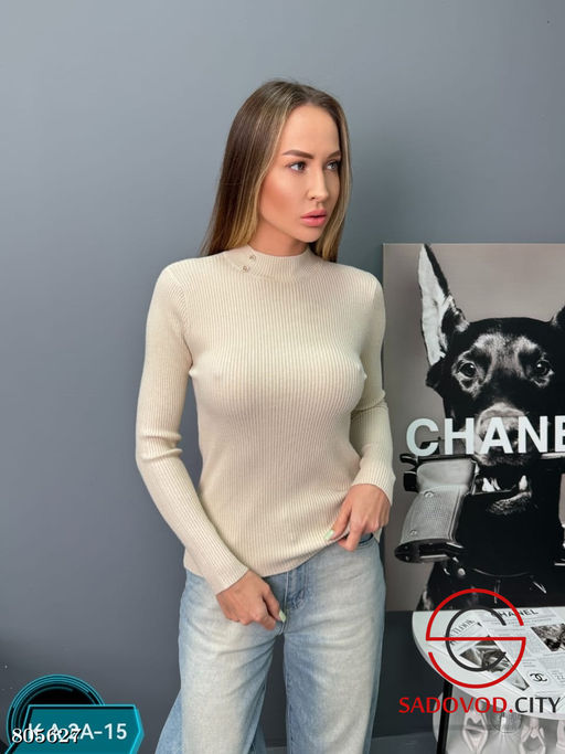 женская водолазка в рубчик - Bruno фото 5