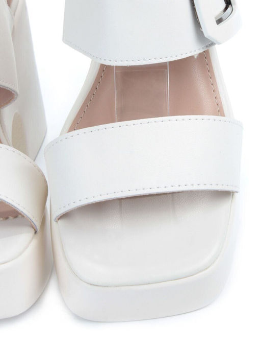 08-PEY330-1 LT. BEIGE Босоножки женские (натуральная кожа)