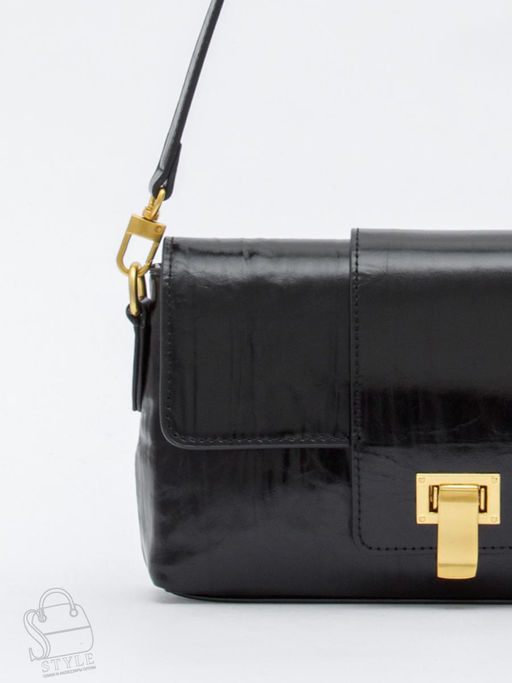 Сумка женская кожаная 6052L black Polina&Eiterou в Новосибирске