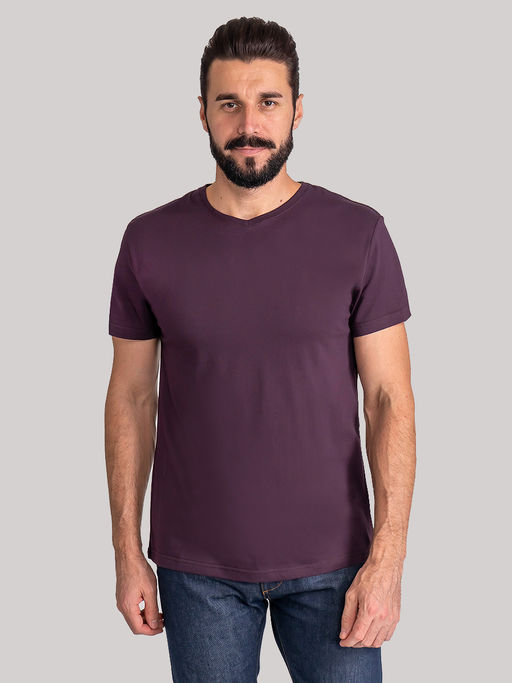 Футболка мужская короткий рукав GREG G146-RD-7020 (фиолет)  фото 6