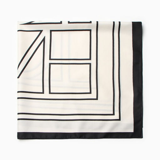 Платок женский MINAKU 70*70 см, белый  фото 3