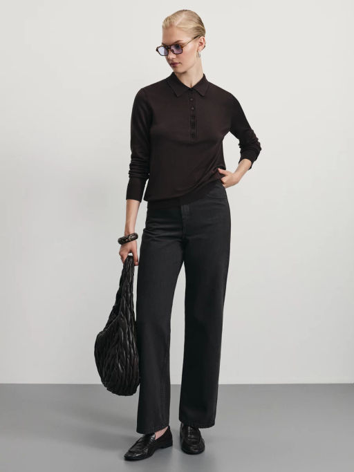 Джинсы baggy с резинкой в поясе / Zarina фото 5