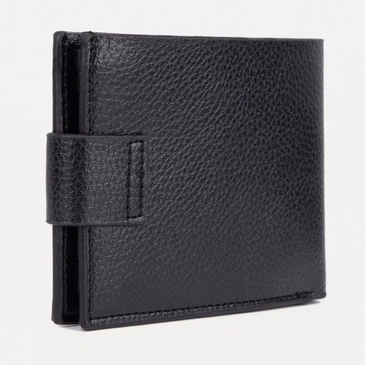 Портмоне мужское на магните, чёрное