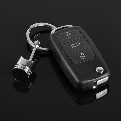 Брелок для автомобильных ключей Cartage, поршень, металл, хром