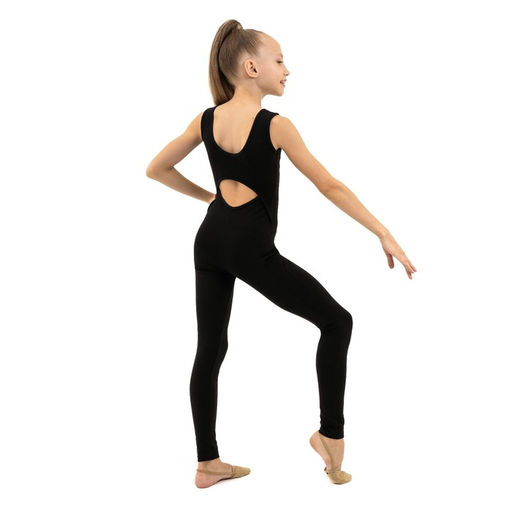 Комбинезон гимнастический Grace Dance, с вырезом на спине, р. 38, цвет чёрный  фото 6