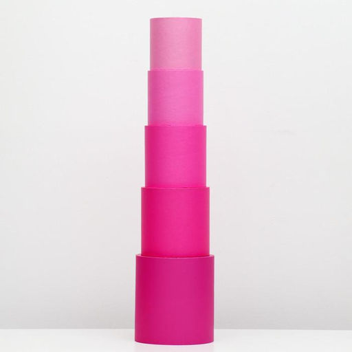 Набор круглых коробок 5 в 1 «Пантон 230», без крышек, 23×23×25 - 15×15×15 см