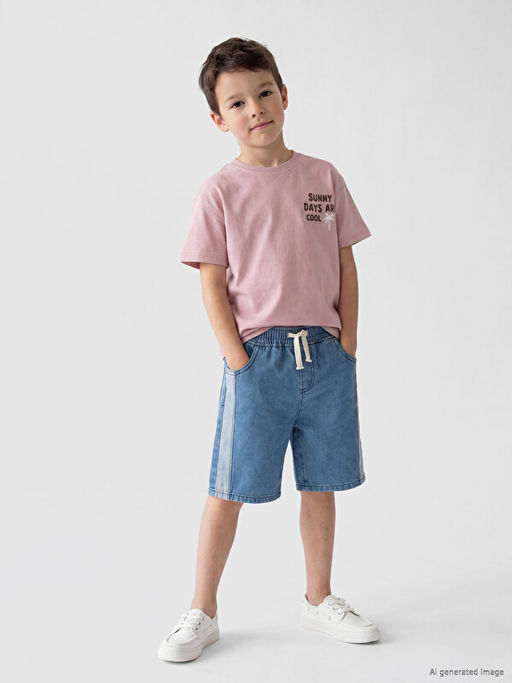 Beli Lastikli Erkek ?ocuk Jean ?ort