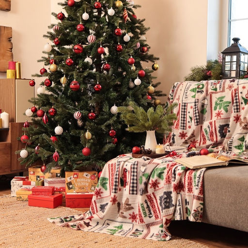 Плед флисовый новогодний «Экономь и Я. Рождество» 150×130 см