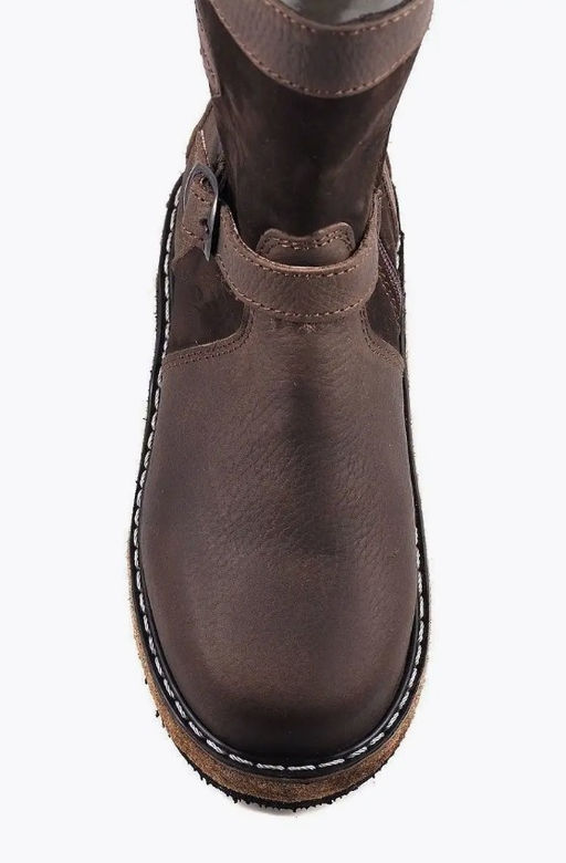 Монголки подростковые коричневые, войлочная подошва - Мирунт фото 18