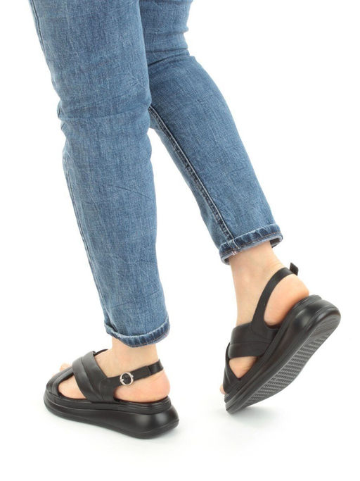 08-PEE37-2 BLACK Босоножки женские (натуральная кожа) - Фабричный китай фото 15