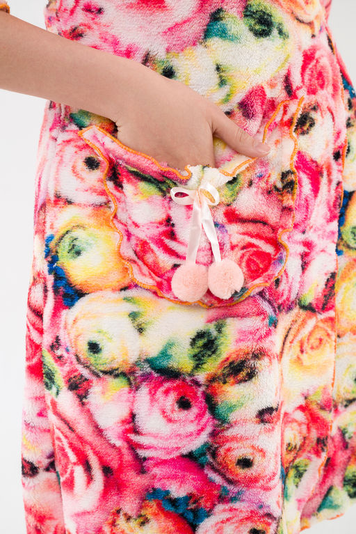 Халат женский из ультрасофта Светлана цветы - Амадэль фото 11