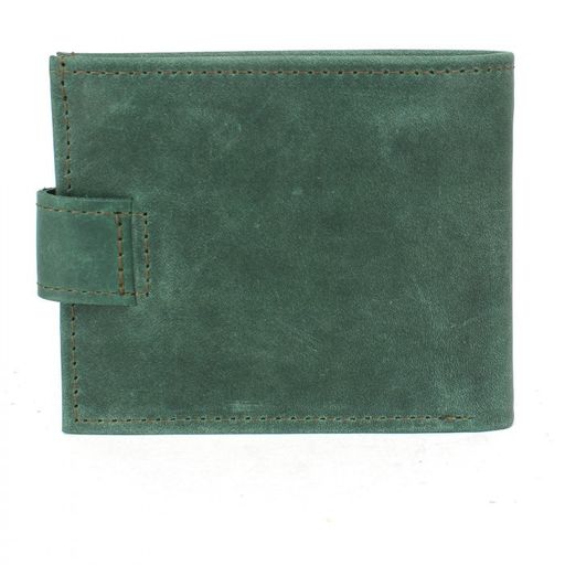 Портмоне женское Croco-ПР-903 натуральная кожа 3 отд, 3 карм, малахит крэйзи хорс (224) 232212  фото 2