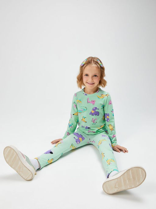 ACOOLA / Брюки детские для девочек (лосины) Selestin_lg набивка  фото 2