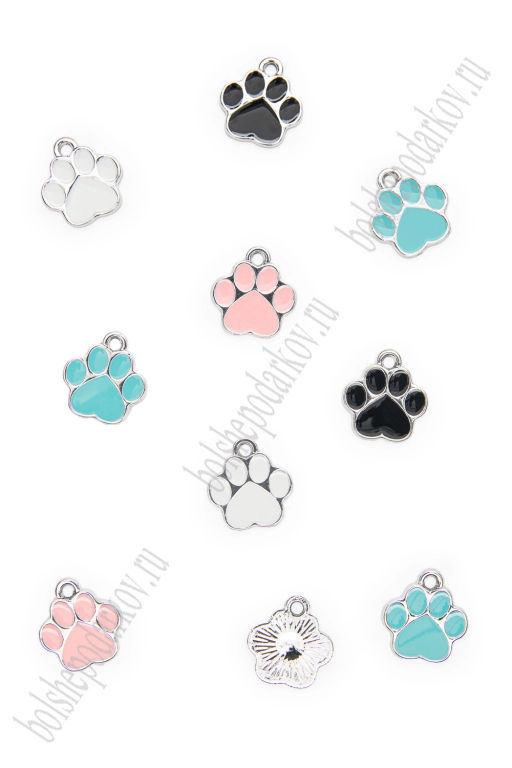 Подвеска металл "Лапка" (16 шт) SF-7343, ассорти
