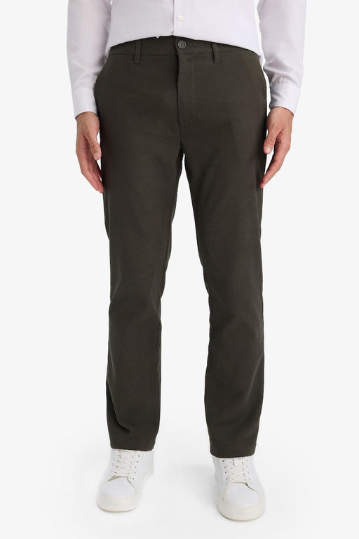 REGULAR FIT Erkek Pamuklu Smart-Casual Pantolon - Defacto фото 4
