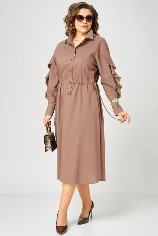 Платье EVA GRANT 7223 мокко