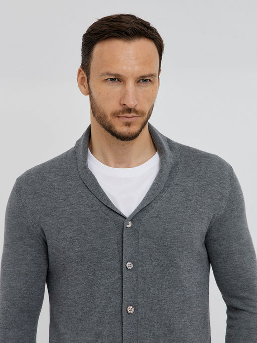 мужской базовый кардиган на пуговицах - Glenfield фото 15