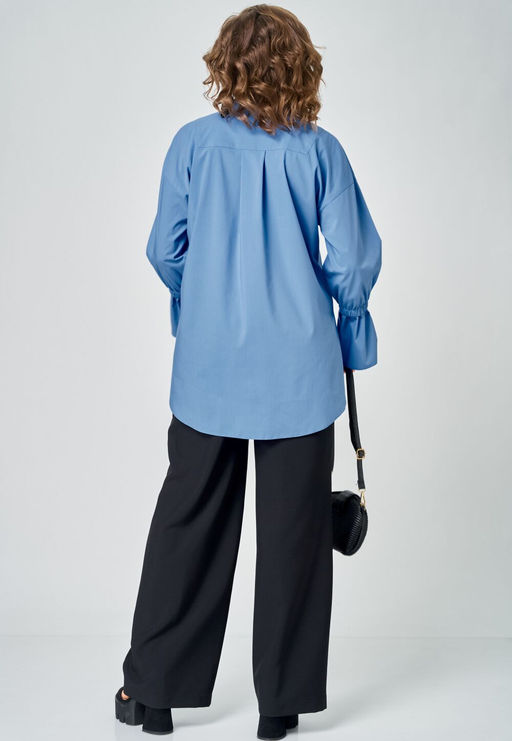 Блуза EVA GRANT 7080-1 голубой
