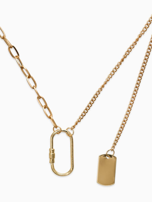 Цепь «Карабин», L=40 см, цвет золото