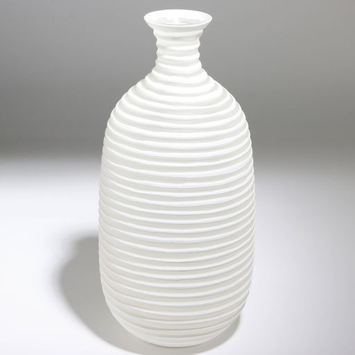 Ваза для цветов «Аркадия» из стекла, белая 38.5×18.5×18.5 см