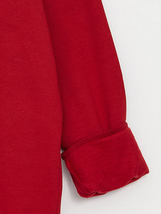 Bisiklet Yaka Galatasaray Bask?l? Uzun Kollu Erkek ?ocuk Sweatshirt - Waikiki фото 3