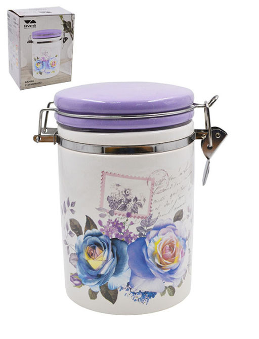 Банка с зажимом "Сиреневый букет", арт. НС8700С-Р85, HC800-P85