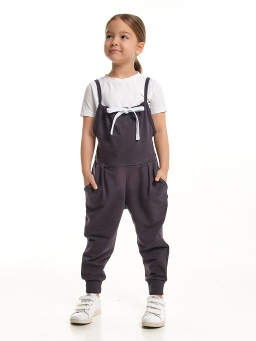 Комбинезон для девочки UD 1594 антрацит - Mini maxi фото 3