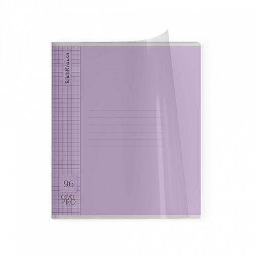 Цена за 5 шт. Тетрадь общая ученическая с пластиковой обложкой на скобе ErichKrause Классика CoverPrо fizzy, А5+, 96 листов, клетка_MIX-PACK  фото 7