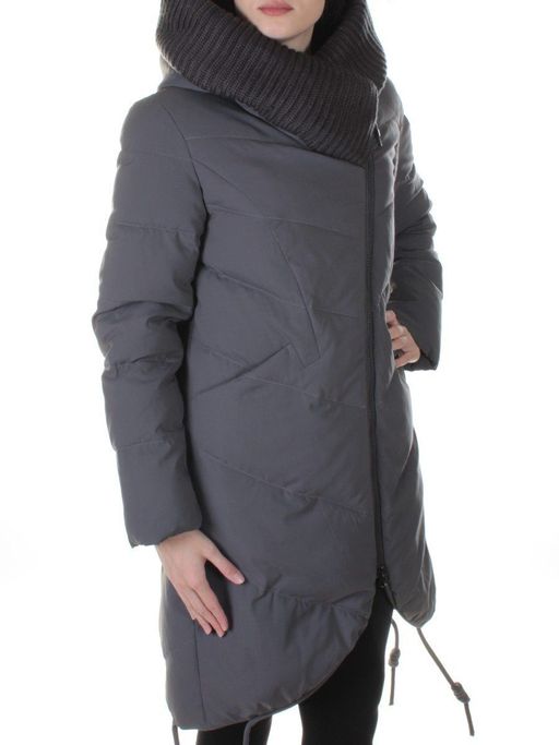 2918 DK. GRAY Пальто женское зимнее Perona