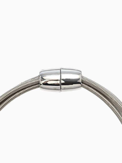 Набор 2 предмета: колье, браслет Бусина на нитях, цвет серебро