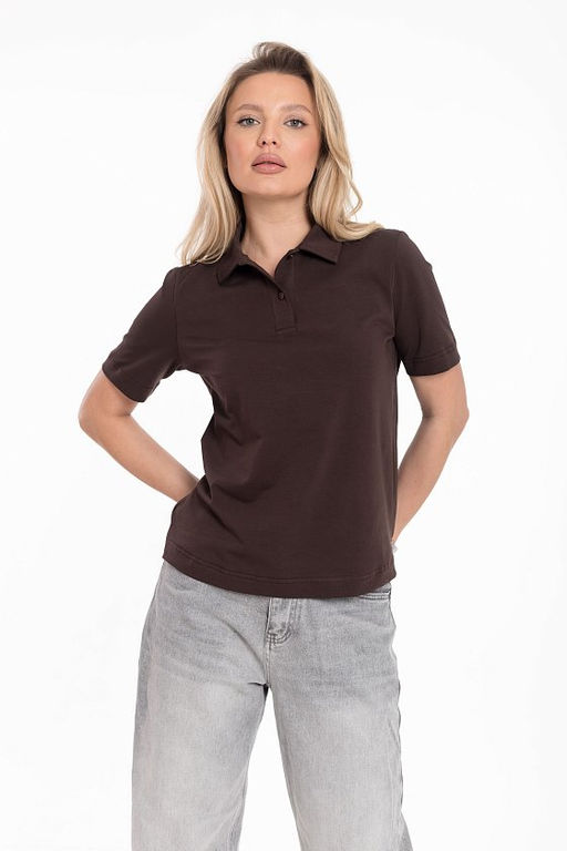 Футболка-поло М324273к коричневый