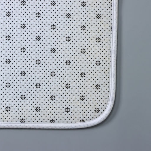 Коврики для ванной и туалета Доляна Камни, 2 шт: 40?50 см, 50?80 см, цвет белый  фото 4