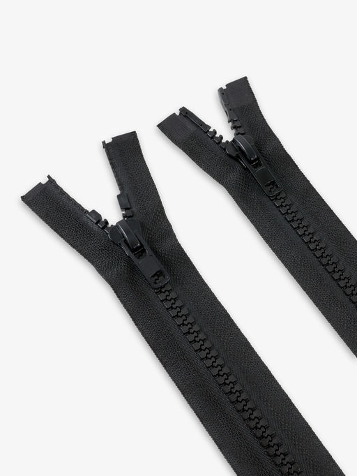 Цена за 10 шт. Молния «Трактор», №8, разъёмная, 2 замка, замки автомат, 110 см, чёрная