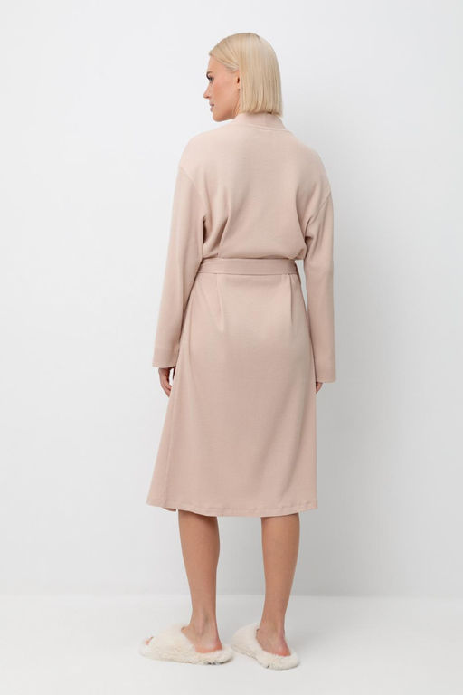 Е 50026/нюдовый беж халат жен