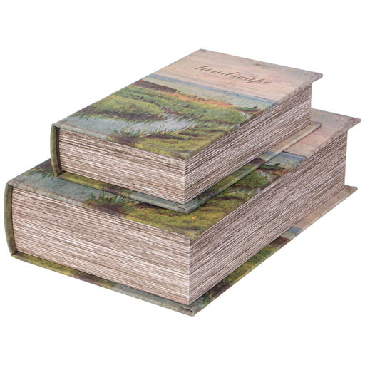 НАБОР ШКАТУЛОК-КНИЖЕК ИЗ 2-Х ШТ. 27Х18Х7/21Х13Х5 СМ - Lefard фото 4