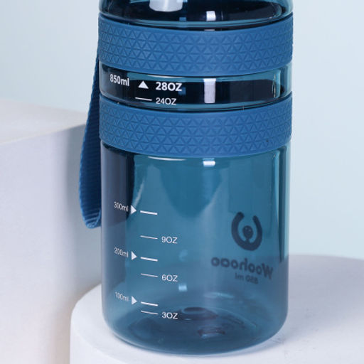 Бутылка для воды спортивная Woohooo H2O цвет Dark Blue 850 ml - Галеонтрейд фото 9