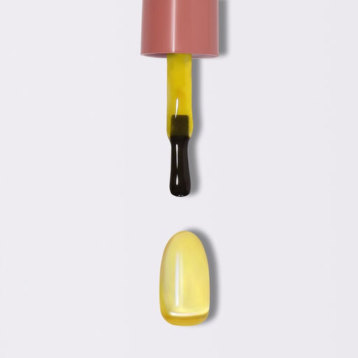 Гель лак для ногтей, витражный, трехфазный, 10 мл, LED/UV, желтый (75)