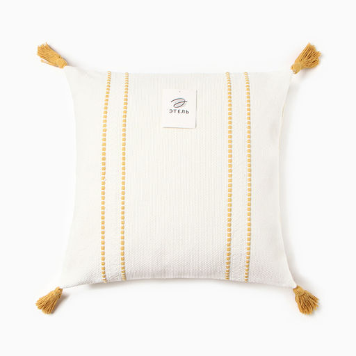 Наволочка декоративная Этель сканди 45х45 см, цвет жёлтый, хлопок  фото 4