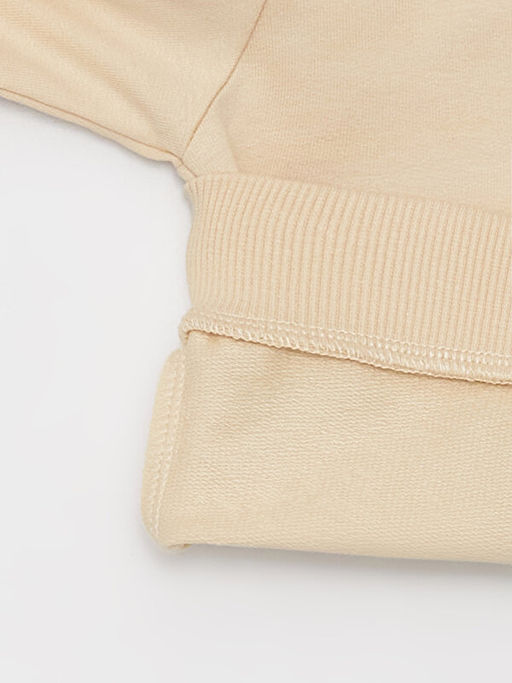 Bisiklet Yaka Uzun Bask?l? Erkek Bebek Sweatshirt ve Pantolon 2li Tak?m - Waikiki фото 3