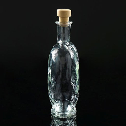 Ваза-бутылка декоративная «Сердце», для песочной церемонии, 12.5×6.5×19 см, 500 мл