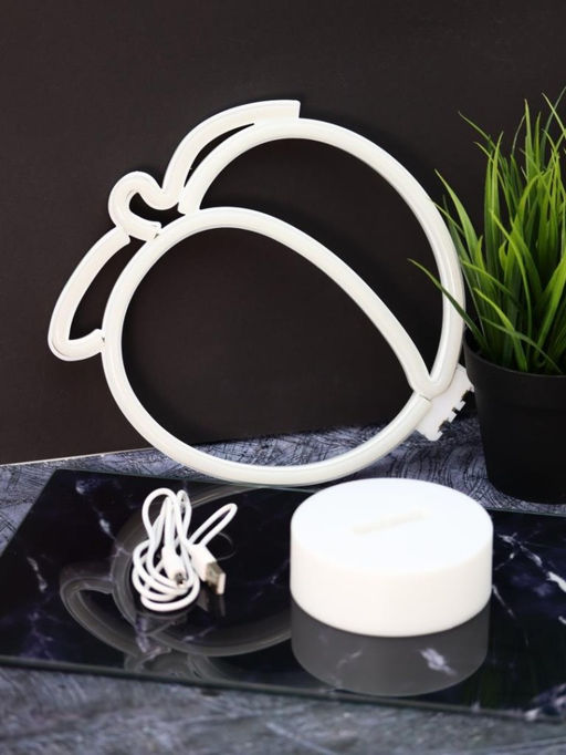 Неоновый LED ночник настольный "Plump peach", свечение mix (24*20,5 см)