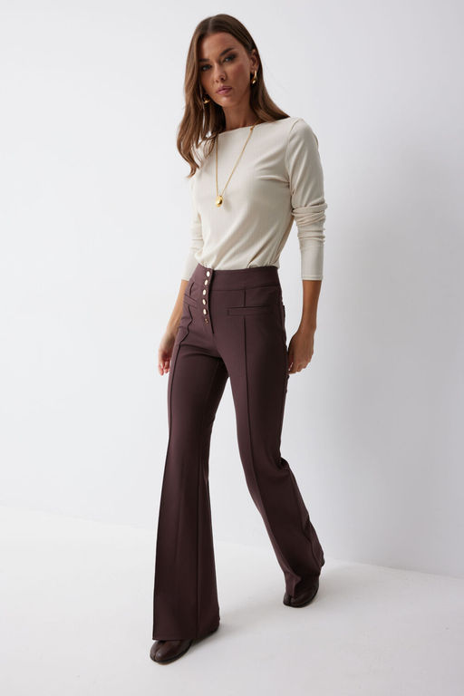 Брюки LYUSHe 4222 коричневый  фото 2